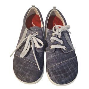 SAS Women's Sz 5M Marnie lace-up sneakers in the Blue Jay nubuck and leather